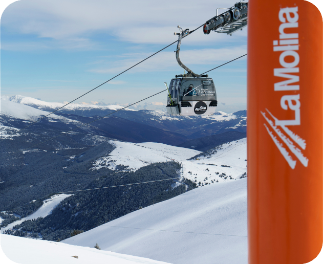 telecabina estación de esquí la molina